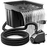 Biling Teich Wasserfall mit Teichfilter Komplettset, Pool Wasserfall mit...