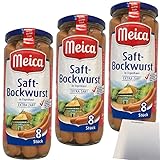 Meica Saft-Bockwurst in Eigenhaut 8 Würstchen extra zart 3er Pack (3x360g...