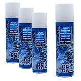 Spetebo Deko Kunstschnee zum sprühen - 4er Set - Weihnachts Schneespray...