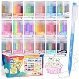 NICETY 168 Gelstifte Set – Gel Pens Gelschreiber mit 0,5mm Feiner Spitze...