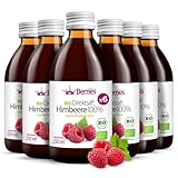 BIO Himbeersaft 6er Pack (6x250ml) - BIO purer Himbeer-Direktsaft - 100%...