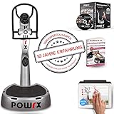 POWRX Vibrationsplatte mit Säule Active Evolution 3.5 inkl. Zubehörpaket...