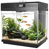 AQQA 14L Aquarium Komplettset,Nano Fischtank Aquarium mit LED-Beleuchtung...