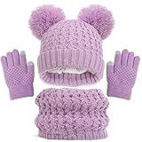 Generisch Kinder Wintermütze Handschuhe Schal Set Mädchen Kleinkind...