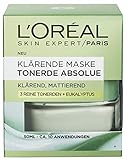 L'Oréal Paris Absolue Klärende Maske 3 Reine Tonerden + Eukalyptus, 1er...