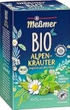 Meßmer Bio Alpenkräuter | 100% natürliche Zutaten | 20 Teebeutel | Vegan...