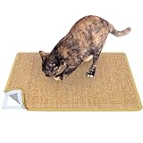 Domkan Kratzmatte Katze, Sisal Teppich Katzen 60x40cm, Kratzteppich Katze...