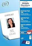 AVERY Zweckform 2788 Inkjet Bewerbungspapier (200 Blatt, 100 g/m², DIN A4...