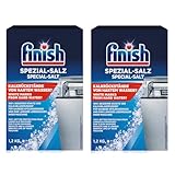 Finish Spülmaschinen Spezial-Salz 1,2kg - Enthärtet Wasser (2er Pack)