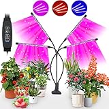 CNMTCCO Pflanzenlampe LED, 80 LEDs 4 Pflanzenleuchte Wachstumslampe 3...