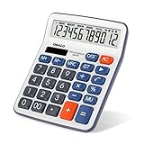 OSALO Taschenrechner Tischrechner büro 12-stelliger große Tasten LCD...