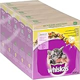 Whiskas Junior Trockenfutter Huhn, 5x800g (5 Packungen) - für...