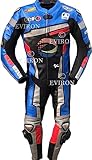 Motorrad 2-teiliger Lederkombi neues mehrfarbiges Design (XXXL, Schwarz &...