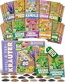 ZenGreens® - Bio Heil- und Teekräutersamen im 20er Set - 20 Heil- und Tee...