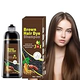 Dunkelbraun Haarfärbeshampoo für graues Haarfärbung in Minuten Hair...