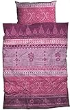 sister s. Biber Bettwäsche Indi 135 cm x 200 cm Beere-pink orientalische...