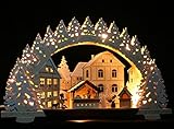LED Räucher - Schwibbogen Weihnachtsbäckerei, winterlich verschneit in 3D...