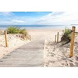 Runa Art Fototapete Strand und Meer 352 x 250 cm Vlies Tapeten XXL Moderne...