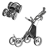 CaddyTek Explorer V8-Dunkelgrau Golf Push Cart, Einheitsgröße