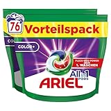 Ariel Waschmittel Pods All-in-1, Waschmittel 76 Waschladungen, Color,...