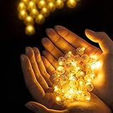 Richaa 100 Stück LED Ballons Lichter Mini LED Licht Warmweiß Beleuchtung...