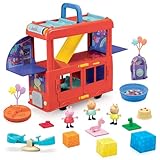 Peppa Pig Peppas 2-in-1 Party Bus Playset, Spielzeugauto mit vielen...
