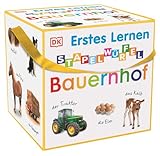 Erstes Lernen Stapelwürfel. Bauernhof: 10 stabile Stapelwürfel aus Karton...