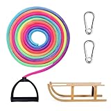 Editbar Schlittenseil Mit Karabiner,Rodelseil mit Karabiner, Rodelseil 4 m,...