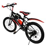 Lightakai Kinderfahrrad 20 Zoll, Mountainbike Fahrrad 6 Gang MTB Bike...