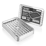 Vaily Alu Grillschalen Grillpfanne 20er Pack - Tropfschale Zubehör für...