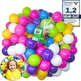 EKNA Spielbälle Ø 5,5cm - Bällebad Bälle 200 Stück - Bunte Auswahl...