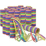 com-four® 24x kleine Luftschlangen Rollen in verschiedenen Mustern als...