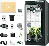 MARS HYDRO TS1000 Growzelt Komplettset Led Grow Tent Kit LED Grow Light...