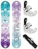 Airtracks Damen Snowboard-Set Akasha Lady Snowboard Freestyle Freeride 144...