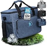 Obics Kühltasche faltbar Groß 30L Kühlbox Blau Thermotasche Cooler Bag...