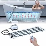 Tragbare Spa-Schaumbadmatte, Ganzkörper-Schaumbad mit Fernbedienung und...