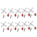Baxnore 10pcs Multifunktion multifunktionaler Kreuzschlüsselschlüssel,...