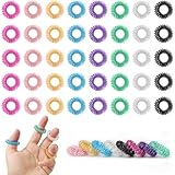 40 Stk Akkupressurringe Finger Massageringe,Stachelige Sensorische Finger...