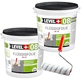 Level Plus 08 Flüssigfolie, Dichtfolie, 40 kg Dichtmasse Wasserdicht,...