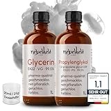 PG VG | Glycerin & Propylenglycol | 2 x 1000 ml | Liquid Base 50 50 |...