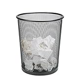 Mind Reader 1CIRGA-BLK Network Collection, Waste Paper Basket 4.4 Gallon...