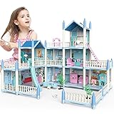 deAO Puppenhaus– 3-stöckiges DIY Rollenspiel-Spielset,...