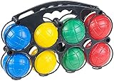 PEARL Boccia Kugel: 2er-Set Boule- & Boccia-Spiele mit Kunststoff-Kugeln...