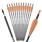 TY Archery 16 Zoll Carbon Armbrustbolzen Jagd Bogenschießen Pfeile mit 4'...