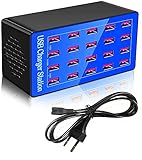 USB-Ladestation, 20 Ports 100W/20A Desktop-Ladestation, USB-Ladegerät mit...