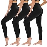 TNNZEET 3er Pack Leggings Damen High Waist Schwarz Leggins Blickdicht für...