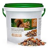 wildtier herz Artgerechtes Eichhörnchenfutter 1kg für Eichhörnchen und...