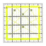 Kuppt Universal Quilten Lineal, 11.5 * 11.5cm Nählineal, Patchwork Lineal,...