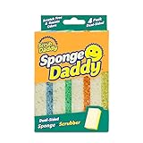 Scrub Daddy SPDDY4 SPMVP Scheuerschwämme, doppelseitig, 4 Stück, Sortiert