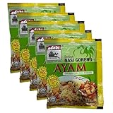 Adabi Serbuk Nasi Goreng Ayam – Packung mit 5 Beuteln à 17g –...